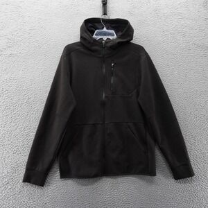 DSG Sport Fleece Full Zip‎ Hoodie Small Black Mens Activewear Jacket NEW